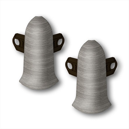 Внешний угол Орех серый 55мм (296)