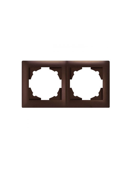 Рамка Милан 2-ая коричневая EKF