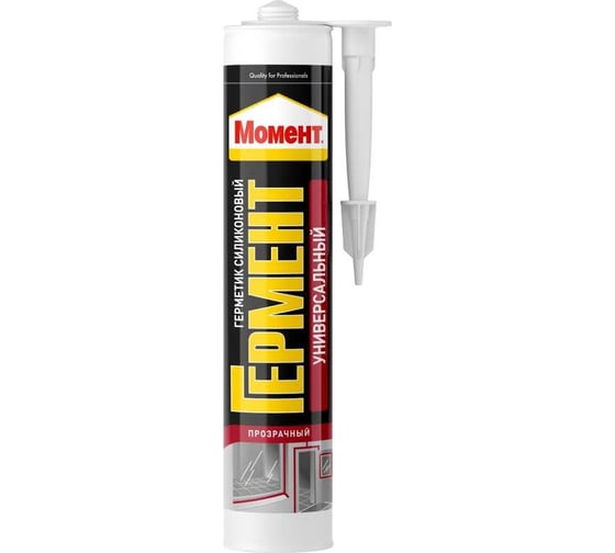 Герметик силиконовый Момент Гермент универсальный прозрачный 280мл 128411
