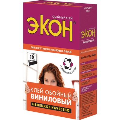 Клей обойный ЭКОН виниловый 450г 116368