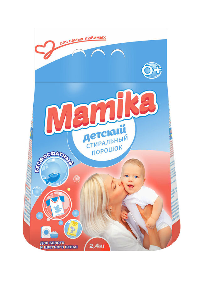 Стиральный порошок детский Mamika 2,4кг 																												