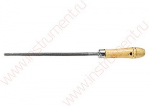Напильник круглый 250мм деревянная ручка Сибртех 16129