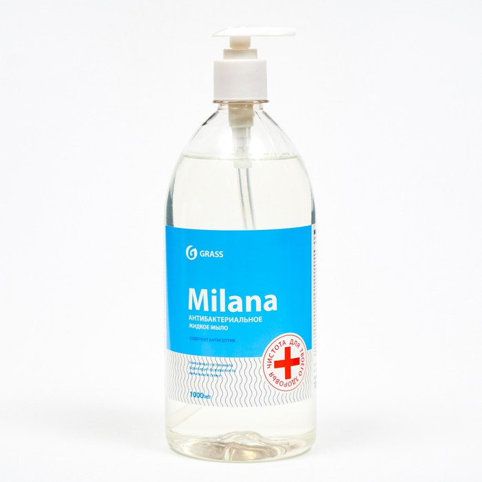 Мыло жидкое антибактериальное 1000мл Milana 