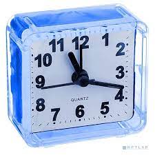 Часы-будильник квадратные 5,5*5,5см Perfeo Quartz PF-TC-001