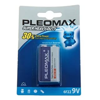 Батарейка PLEOMAX крона 6F22
