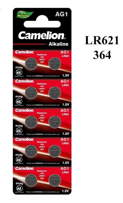 Батарейка Camelion AG1 BP10 364A LR621/164