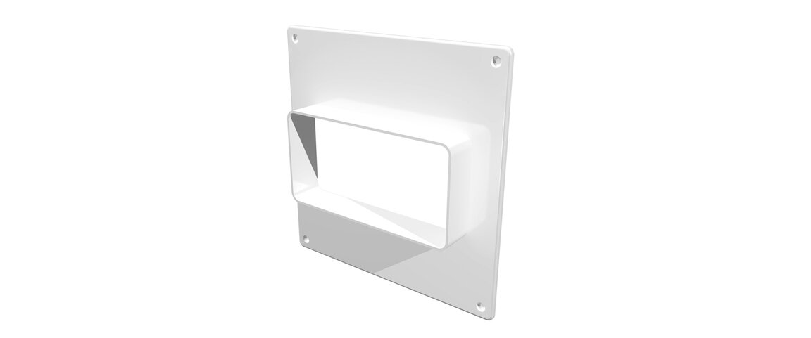 Площадка торцевая пласт. 150х150мм фланец 55х110 511ПТП