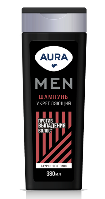 Шампунь для волос Aura мужской 380мл
