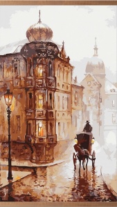 Электрообогреватель настенный гибкий в виде картины "Старая Прага" (105*60*0,05см)