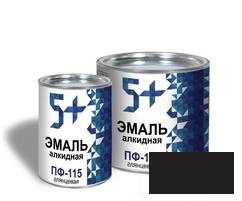 Эмаль ПФ-115 черная ТМ5+ 6кг