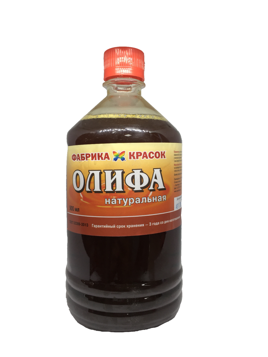Олифа на основе натурального масла 0,9л КХБ
