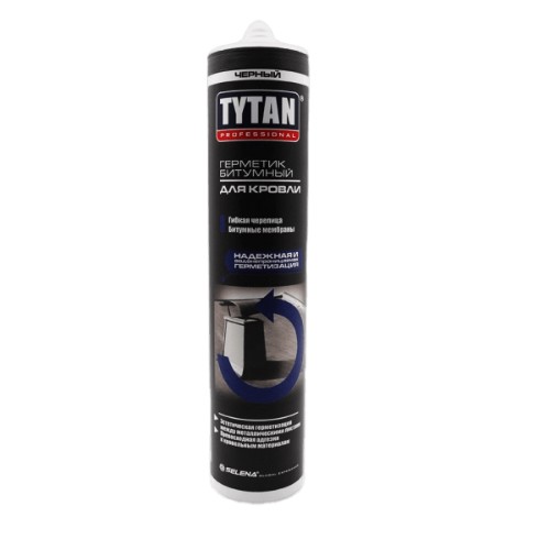 Герметик битумный Tytan Professional для кровли черный 310мл