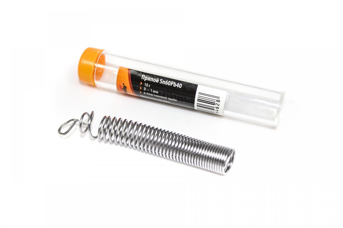 Припой Sn60Pb40 D1мм, 17г в пластм тубе 913315