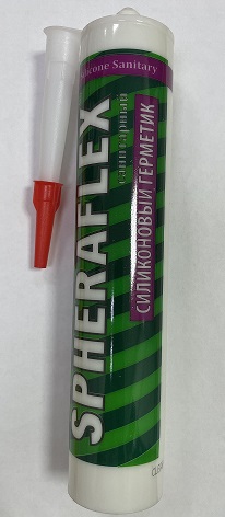 Герметик силиконовый SPHERAFLEX санитарный белый 300мл